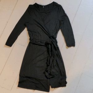Banana Republic Black Wrap dress